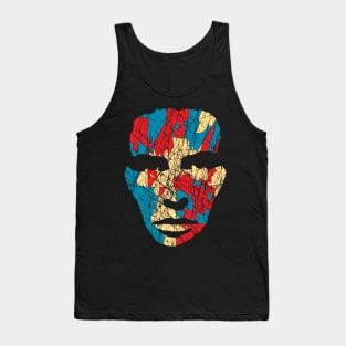 Colorful Tribal Mask Modern Style Tank Top